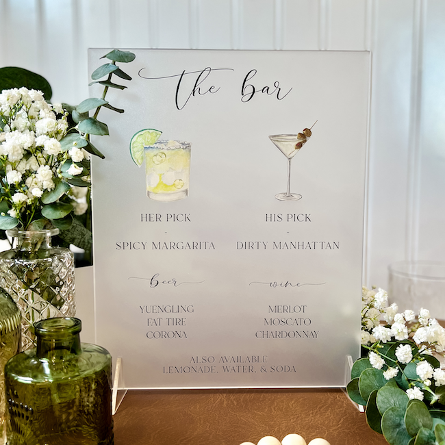 Classic Wedding Welcome Sign – Rubi and Lib Design Studio